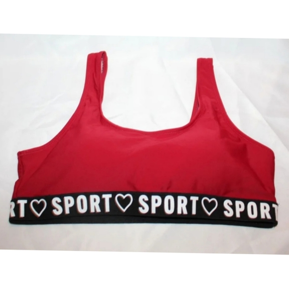 NEW ♡ Sport Tape Logo Padded Sports Bra - Picture 8 of 13